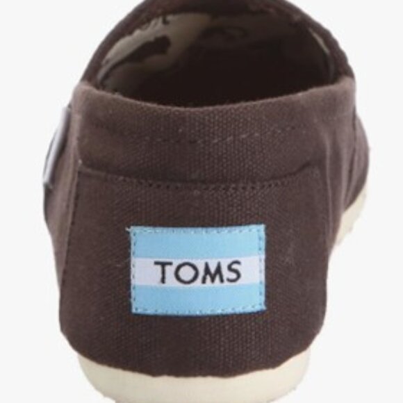 NEW Toms  womens Classics Brown Canvas Loafers slip-ons size 5 - Picture 8 of 12